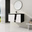 Meuble-lavabo flottant mural avec lavabo en céramique-9606822