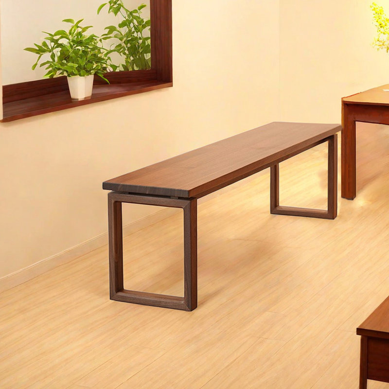 Retro Environmental Protection Solid Wood Bench Solid Wood Bench, 17.71" H x 78.74" W x 13.77" D