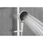 Douche à main avec fabrication en acier inoxydable et boyau de 69 pouces, modes de jet multiples, douche robuste de style blanc, barre coulissante de 28 pouces, diverses fonctions, apparence