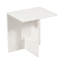 Table d'appoint rectangulaire rectangulaire en marbre avec un design moderne glamour pour le salon - Table de bout étroite Artisitc pour la chambre à coucher ou le vestibule