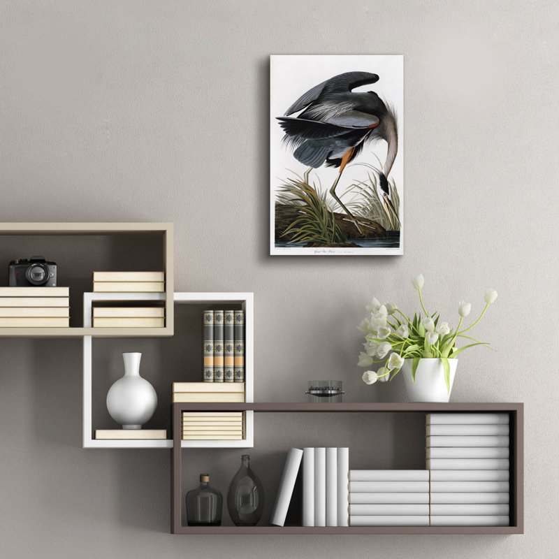 Art mural épique «Great Blue Heron» par Stellar Design Studio, 16 po x 24 po, H 24 po x l 16 po