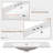 36" Single Bathroom Basin Sink, Vanity Top Only, 3-Faucet Holes, Resin 
