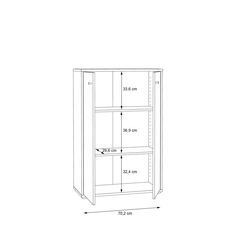 Amandla 70.2cm W Chest of Drawers, Old Wood