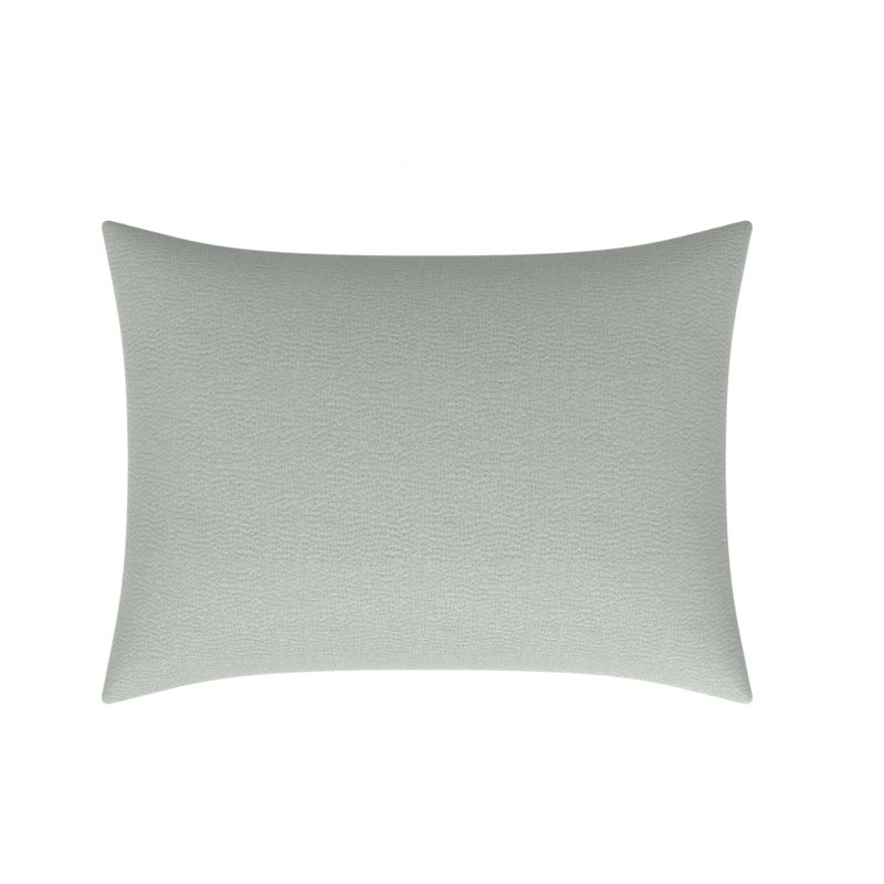 Coussin décoratif réversible en plumes abstraites, Vert, H 26 po x l 39 po