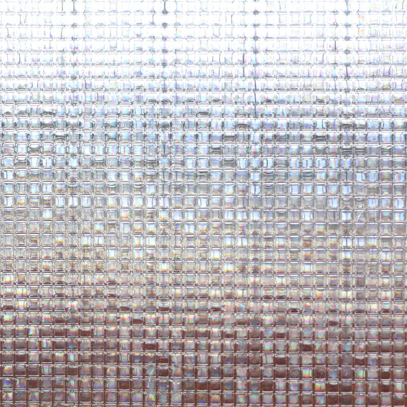 3D Mosaic Decorative Privacy Window Decal, 35.4" H x 195" W
