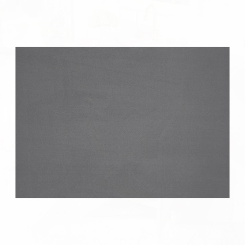 Banc rembourré en velours, Gris