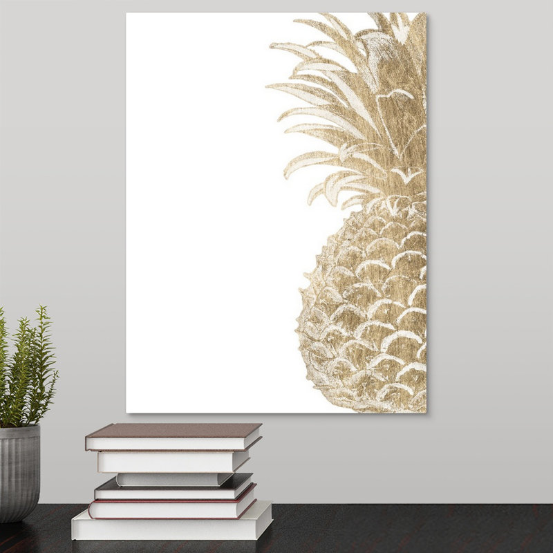 Estampe numérique «Pineapple Life IV», impression, Toile tendue, H 16 po x l 12 po x P 1,5 po