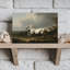 Majestic White Horse Classic Dramatic Abstract Horse Landscape Nature Wall Art Print by Mathieu - Wrapped Canvas Print-1007578886