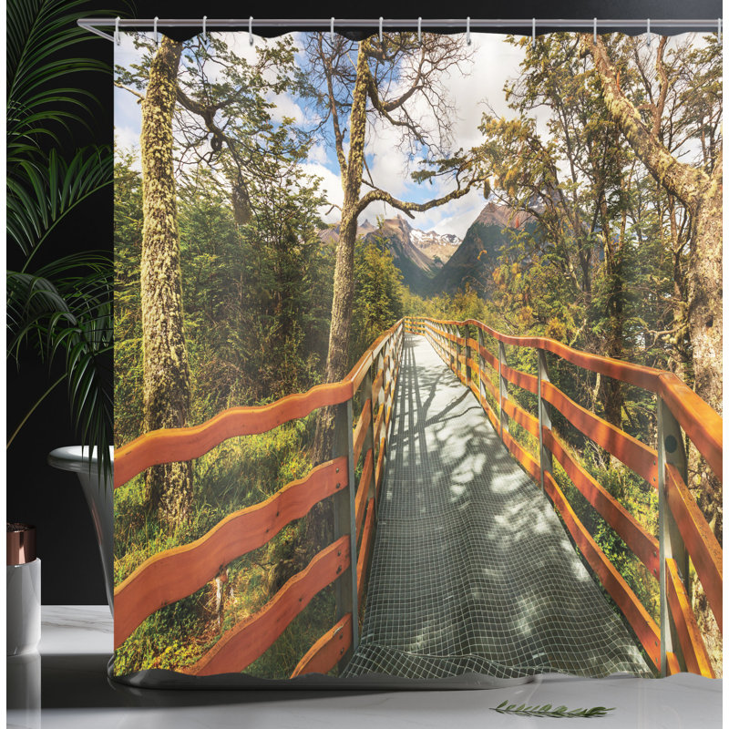 Shower Curtain with Hooks Included, 84"H x 69"W