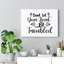 Don't Let Your Head Be Troubled - Wrapped Canvas Print-1713463096