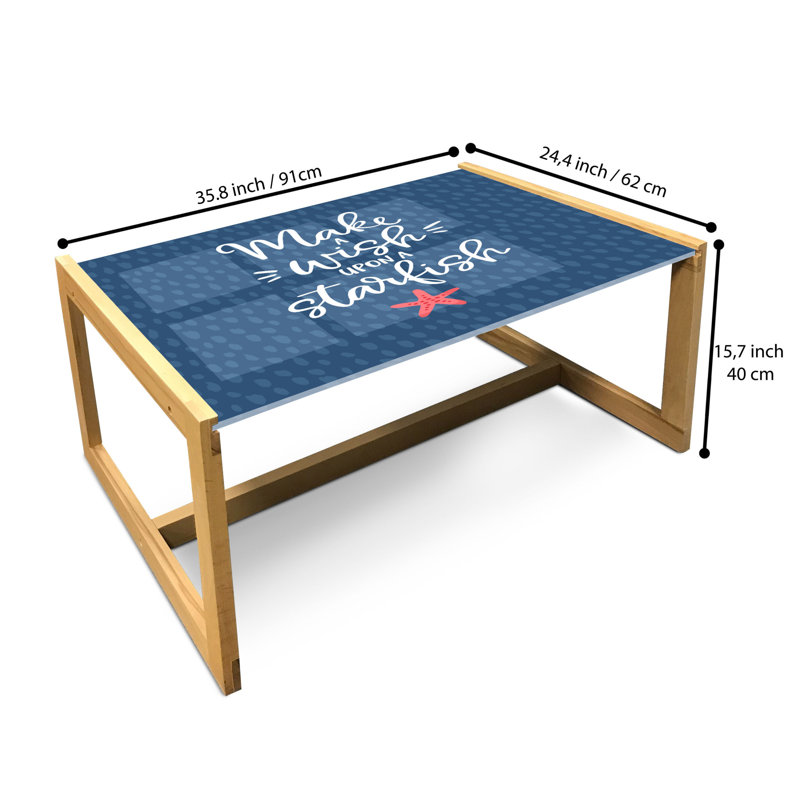 Jakendra Sled Coffee Table, 40cm H x 91cm W x 62cm D