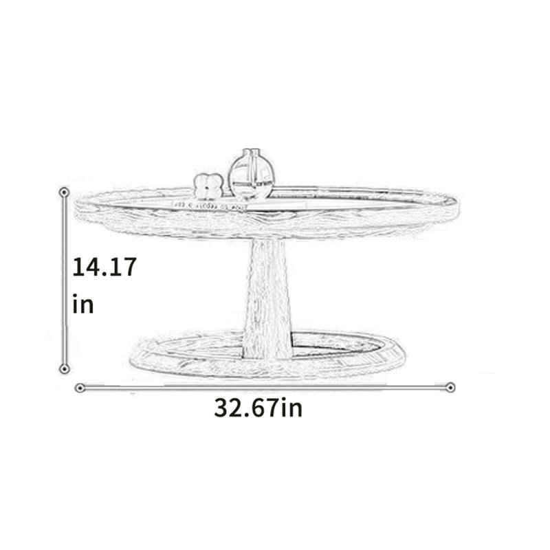 Simple Style Coffee Table with Spacious Top