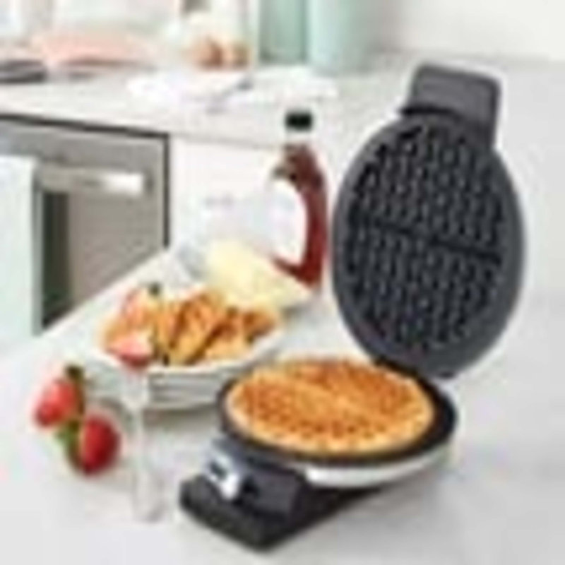 Stainless Steel Adjustable Temperature Round Waffle Maker