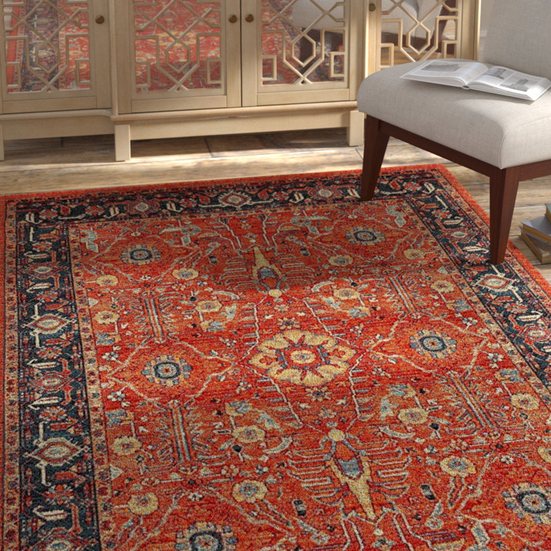 Vintage Hamadan Performance Oriental Rug, Rectangle 4' x 6'