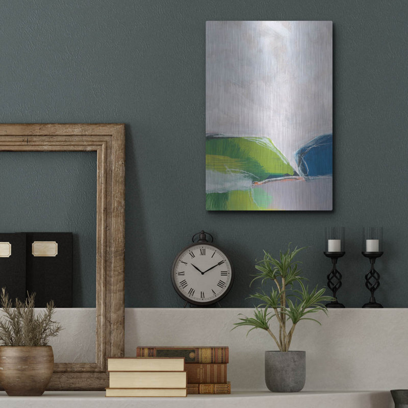 Art mural en métal «Paysage n ° 94» par Jan Weiss, Winston Porter, H 16 po x l 12 po