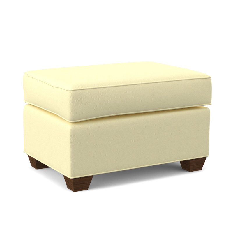Clark 27" Wide Rectangle Standard Ottoman, Montana Walnut, Antic Shell