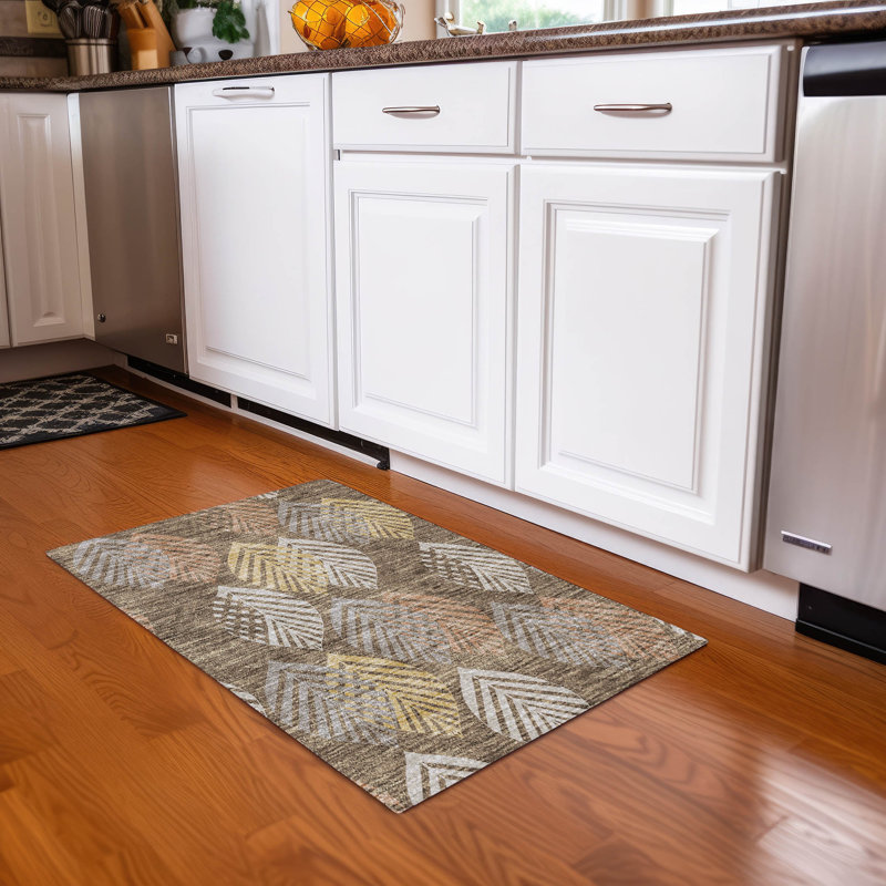 Tapis d'intérieur / extérieur antidérapant Neysa, Rectangle 1 pi 8 po x 2 pi 6 po