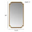 Miroir mural festonné en bois