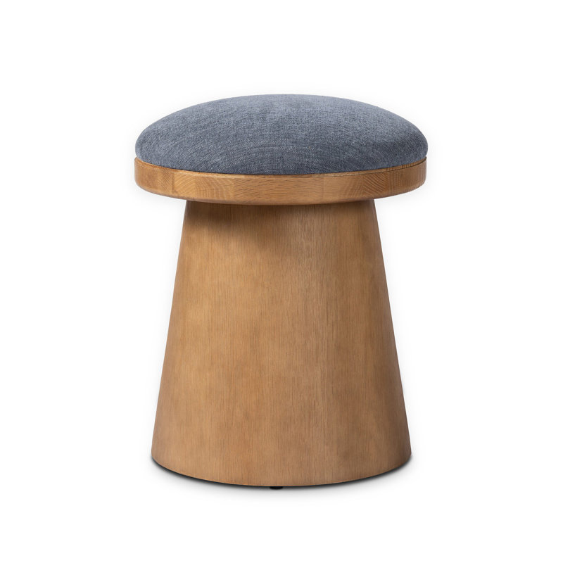 BEA Upholstered Accent Stool, Laughlin Denim