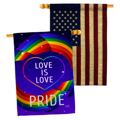 Double Sided 40'' H x 28'' W Polyester Kwanzaa House Flag