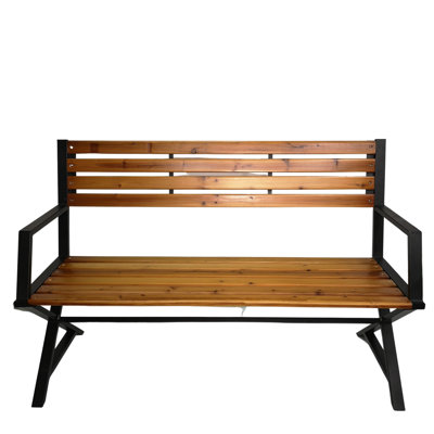 Abdule Solid Wood Outdoor Bench