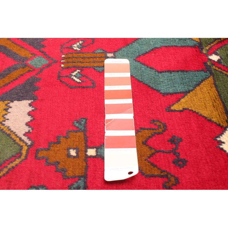 Tapis rouge Teimani 2 pi 10 po x 4 pi 6 po