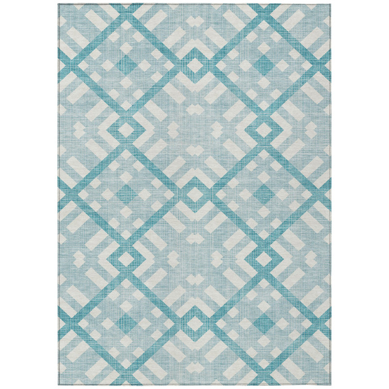 Loreen Geometric Indoor / Outdoor Rug, Rectangle 3' x 5'