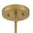Zoë 1 - Light Lacquered Brass Single Pendant-1643878404