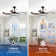Contemporary Crystal LED Retractable Ceiling Fan With Light And Remote Control