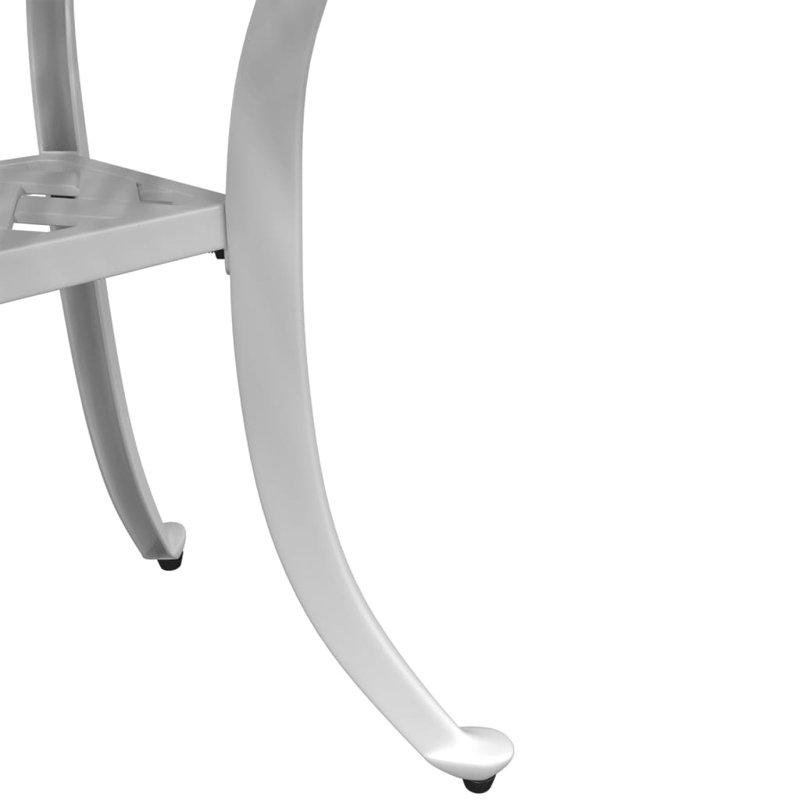 Canora Grey Patio Table 20.9"X20.9"X20.9" Aluminum, White