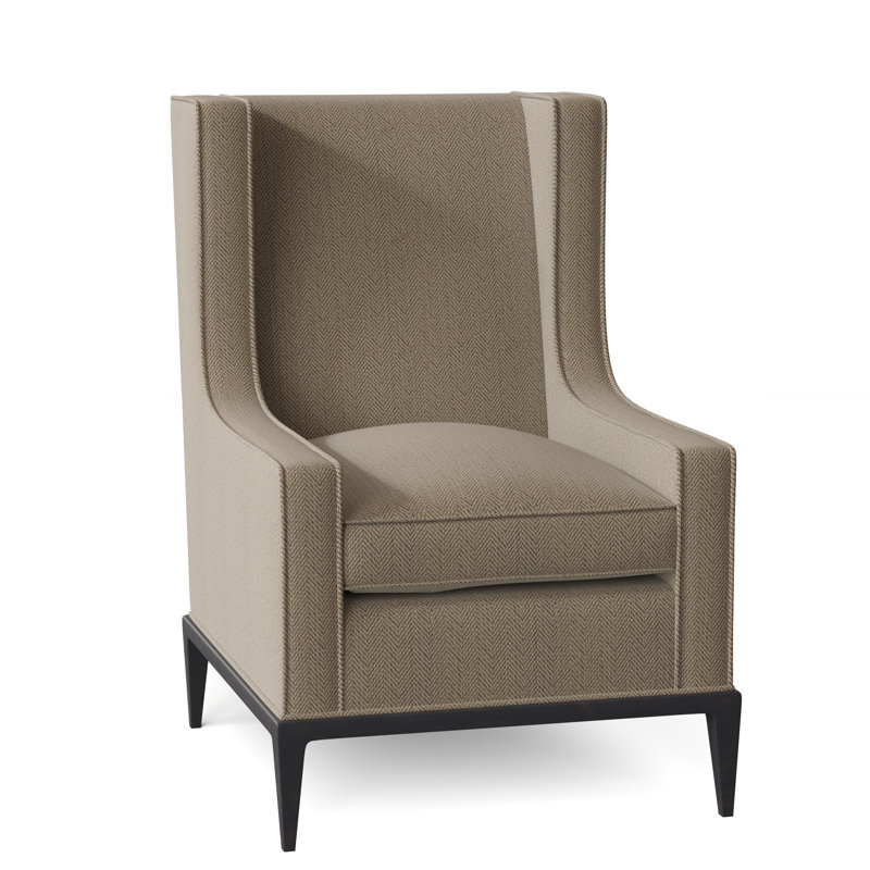 Fauteuil à oreilles 28 po Claxton, Espresso, Ciel Kinsley