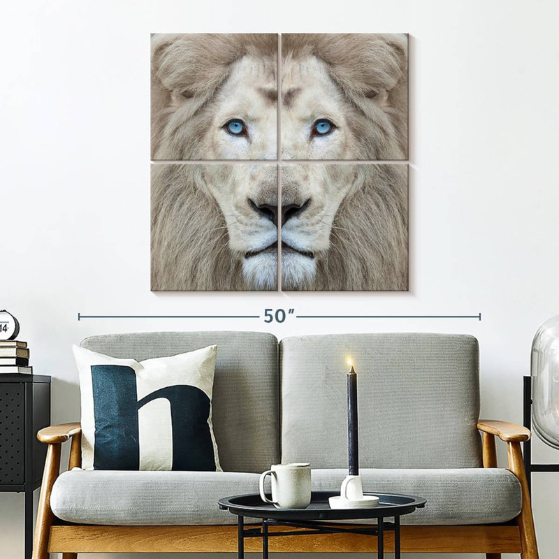 Lion exotique Brampt, H 32 po x l 32 po