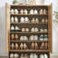 Armoire à chaussures en rotin avec portes-943979706