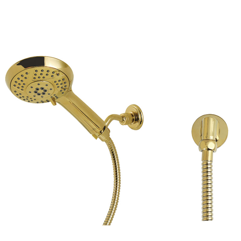 Kingston Brass Vilbosch Multi-Function Hand Shower Kit, Polished Brass