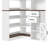  L-Shaped Corner Bookshelf With LED Lights & Drawers