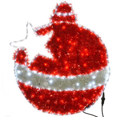 74 cm Solar Twinkle Globe Light Accessories Lamp Lighted Christmas Tree