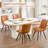Upholstered Faux Leather Dining Chair-1973190434