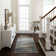 Louque Gray/Dark Blue Modern Abstract Stripe Area Rug