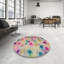 Tapis rose/bleu contemporain-902344886