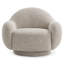 Fauteuil pivotant en tissu Pippa - Sur mesure-635202862