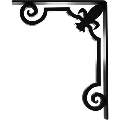 Support en fer forgé Fleur De Lis