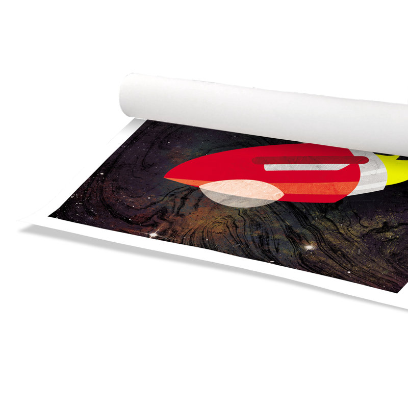Impression sur papier roulée «Spaceship Adventure Two», H 36 po x l 36 po x P 1 po
