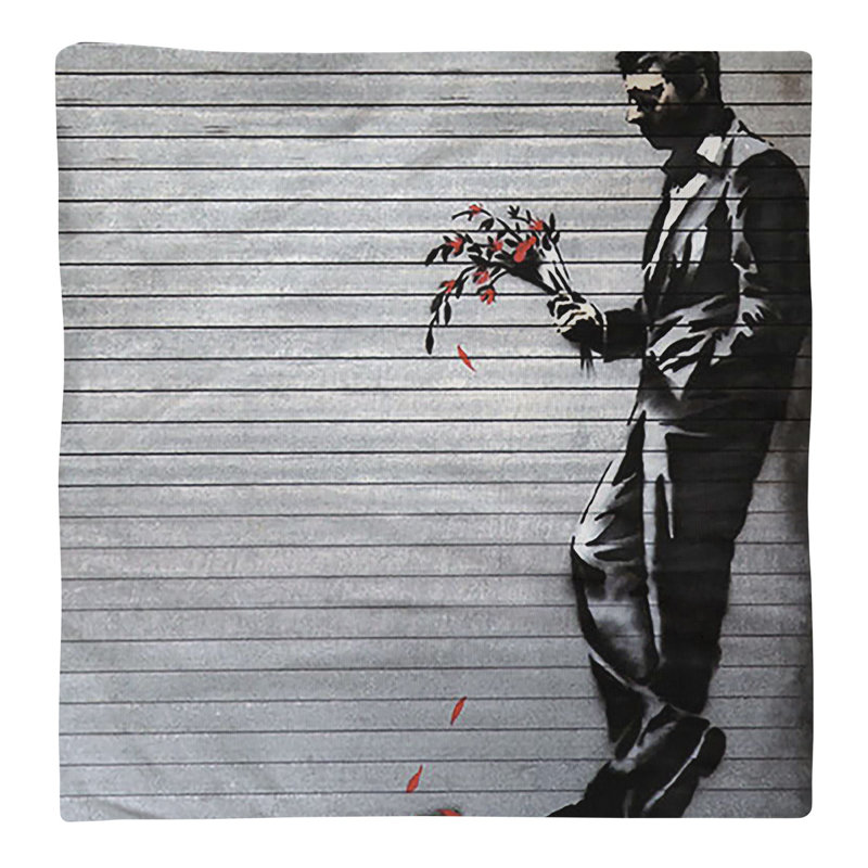 Serviette de table Waiting in Vain, 10 po x 10 po, Polyester sergé
