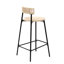 Ensemble de 2 tabourets de comptoir, tabourets de bar en corde de papier tissés à la main Boho-564886452