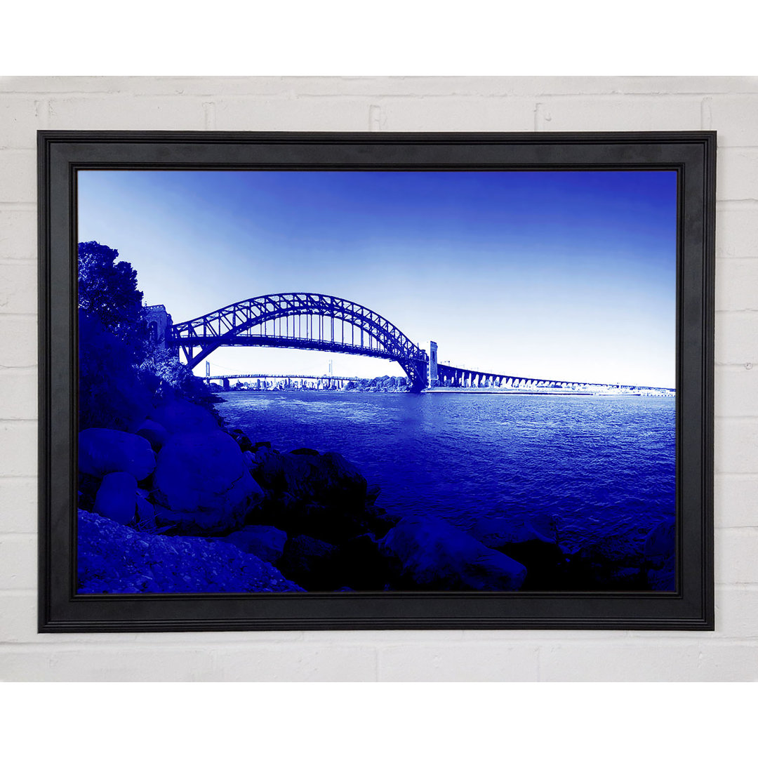 Gerahmtes Wandbild Sydney Harbour Bridge Stunning Blues