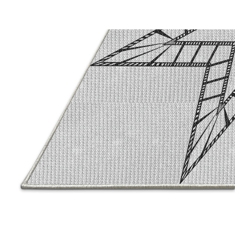 Tapis gris clair Sims, Rectangle 5 pi x 7 pi