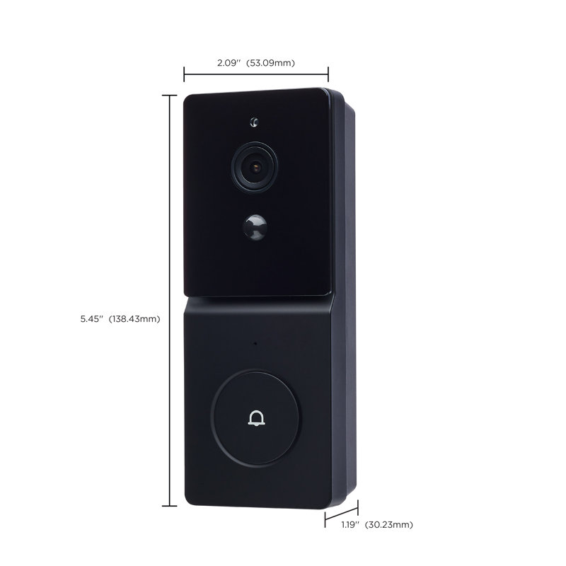 Starfish SMART Doorbell Security Camera, Black