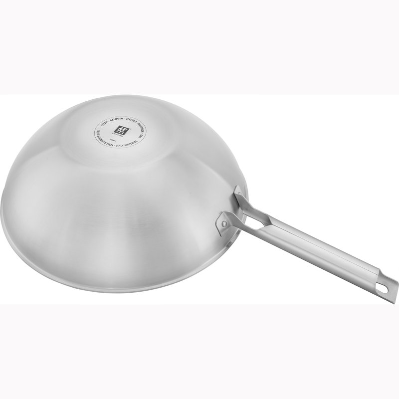Joy Plus 11.81" 18/10 Stainless Steel Non-Stick Wok with Lid