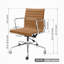 Chaise de bureau en cuir véritable Ashvina-447292321-447292350