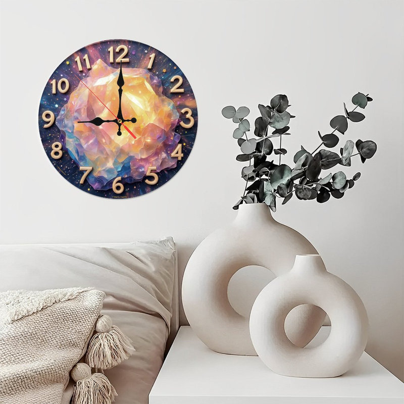 Horloge en cristal cosmique